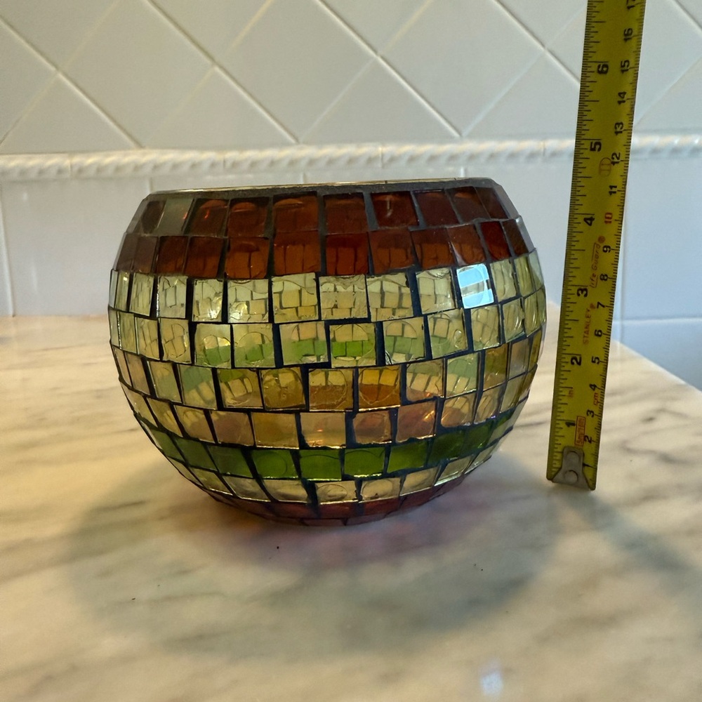 Mosaic Stained Glass Bowl